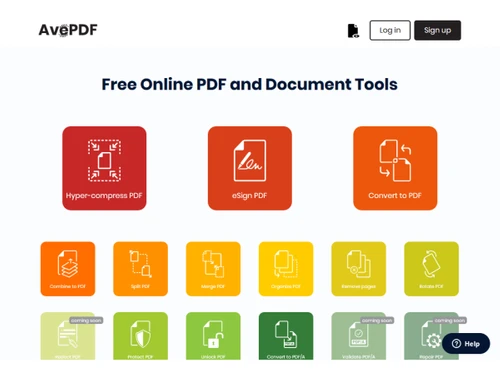 AvePDF-document tool