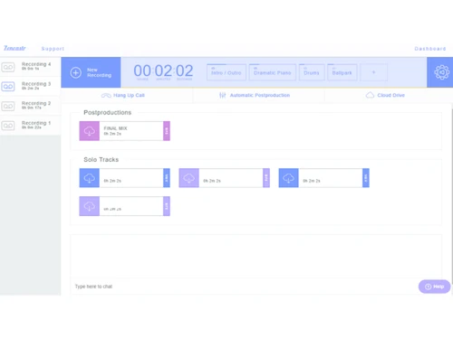 Zencastr-dashboard