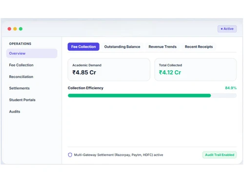 CampusIRIS fee collection