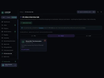 LogicWiz dashboard