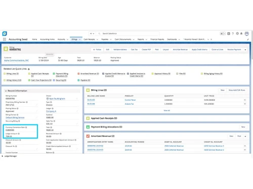 Accounting Seed balancesheet