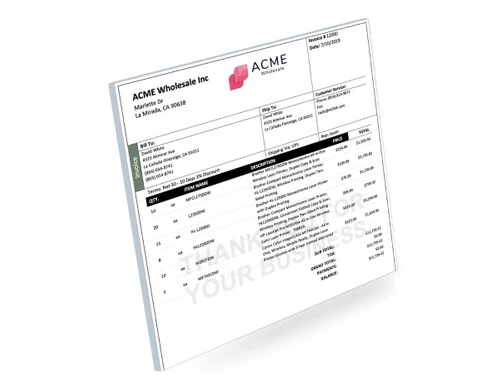 ZarMoney invoice