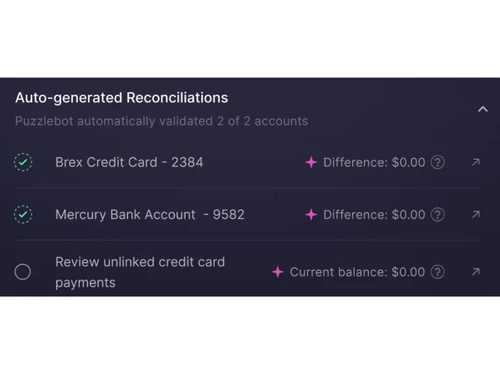Puzzle AI reconciliation