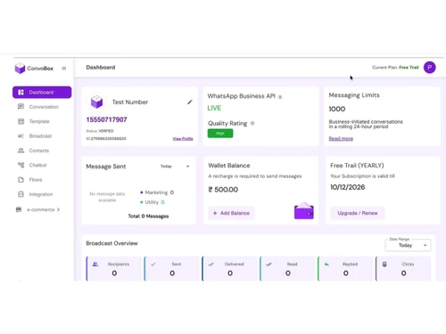 ConvoBox dashboard
