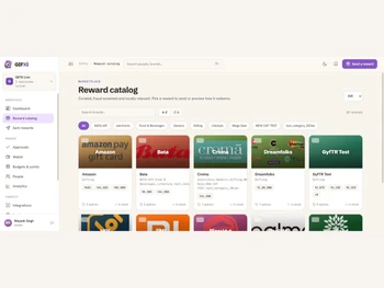 Gifxi reward catalog