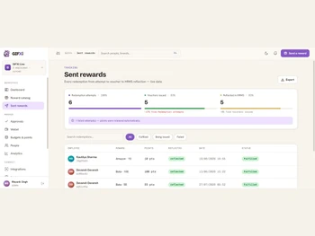 Gifxi sent rewards