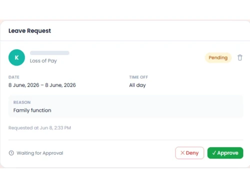 Tazk Payroll leave