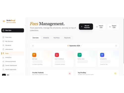 Brainberyl fees management