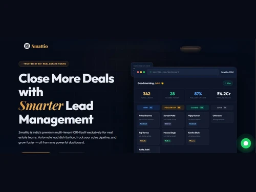 Smattio CRM features