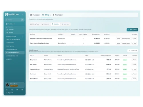 NestliCare invoices