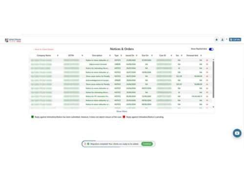 Spectrum Cloud Enterprise reconciliation