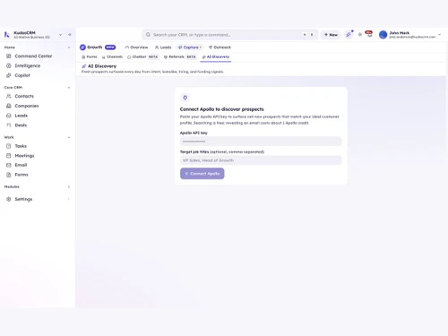 KudosCRM discovery