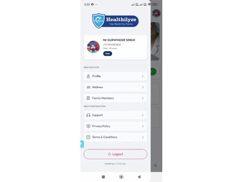 Healthilyze patient