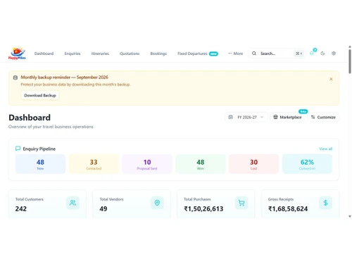 Tripdesq dashboard