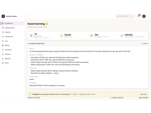 DentsKart dashboard