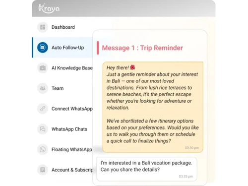 Kraya ai auto follow up