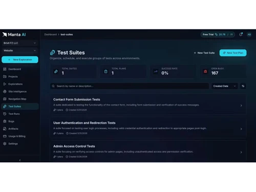 Manta AI-test suites