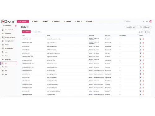 Ziora Workforce skills