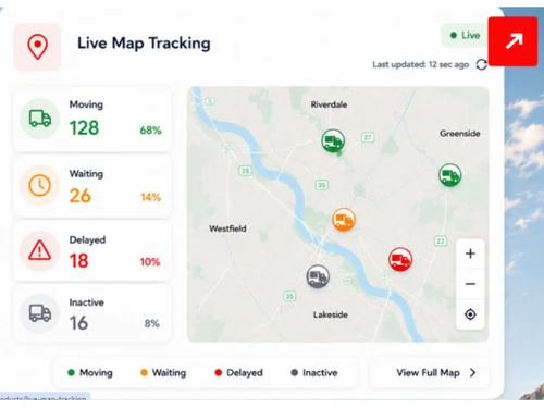 Hauloop live Map Tracking