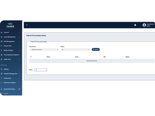 tahms payroll processing