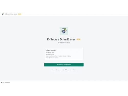 D-Secure drive eraser