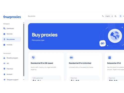 TrueProxies buy