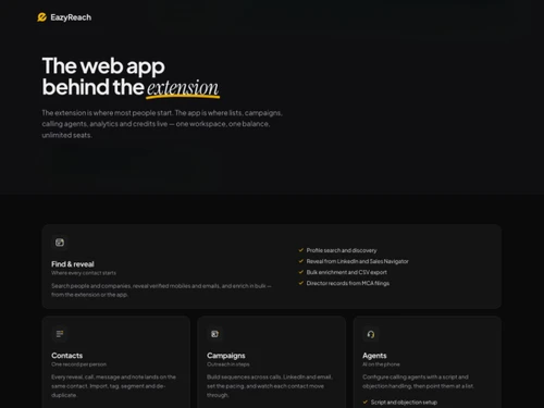 EazyReach features