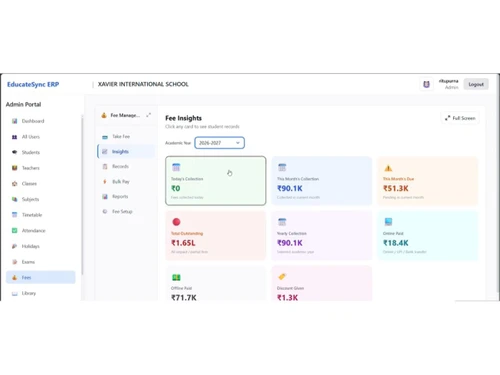 EducateSync Fee Insights