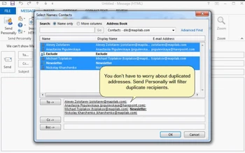 Mapilab Send personally