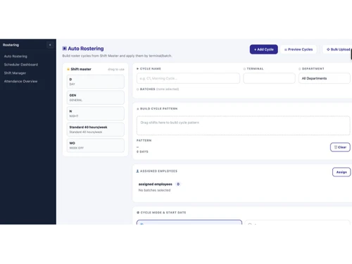 ShiftEaze dashboard