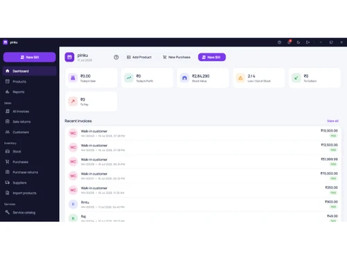Dukania dashboard