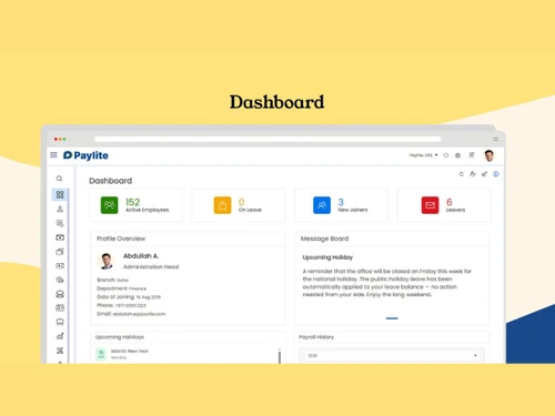 Paylite HR Dashboard