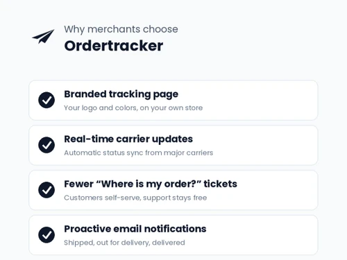 Ordertracker merchants
