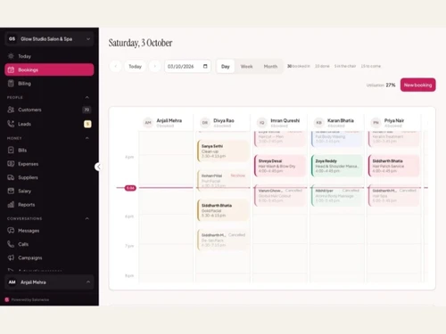 Salonwise booking