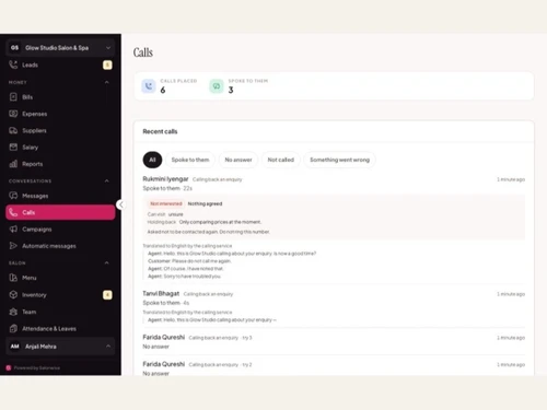 Salonwise dashboard