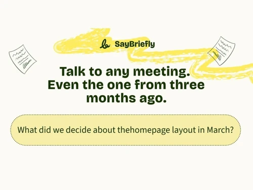 SayBriefly meeting