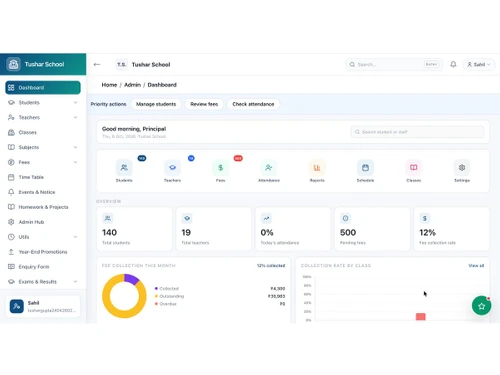 ScholaroApp dashboard