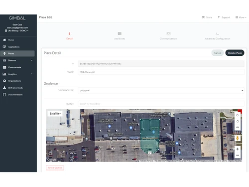 Infillion Gimbal-geofences