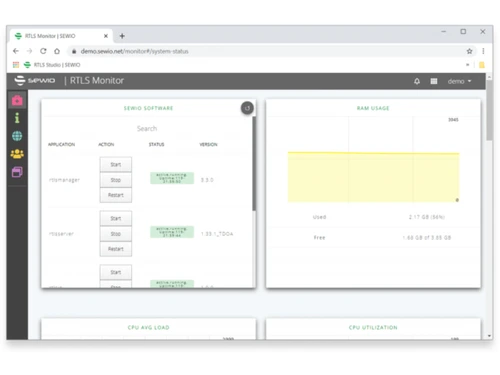 RTLS Studio-monitor