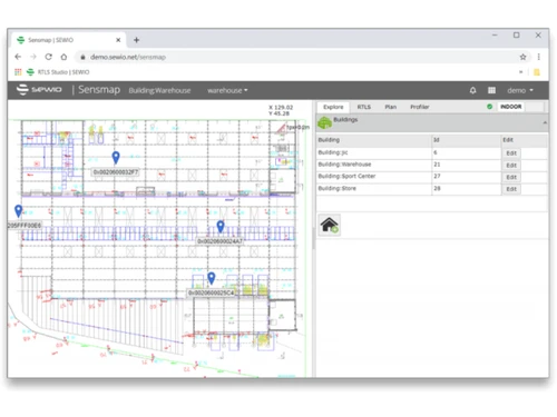 RTLS Studio-sensmap