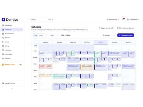 Dentiva schedule