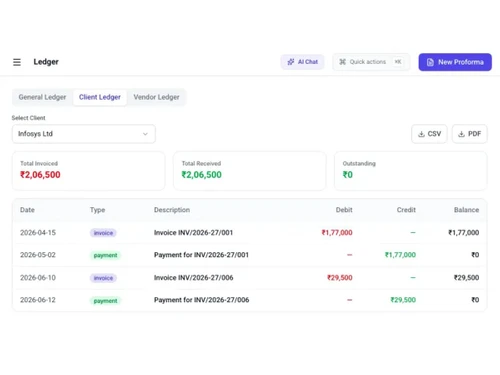 BillForge dashboard