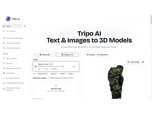 Tripo AI 3d models