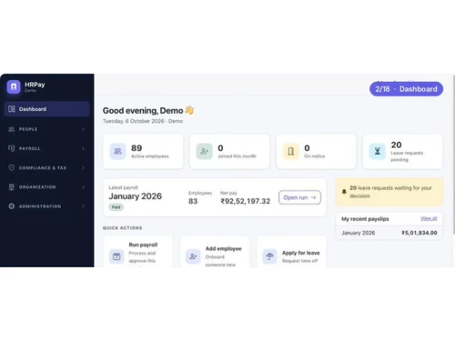 HRPay dashboard