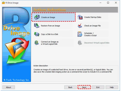R-Drive Image-action-selection
