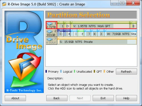 R-Drive Image-create