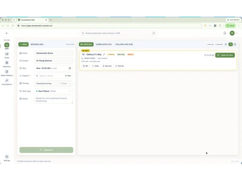 HomeoNetix Patient Management