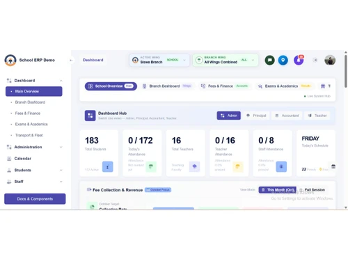 ApanaCampus dashboard