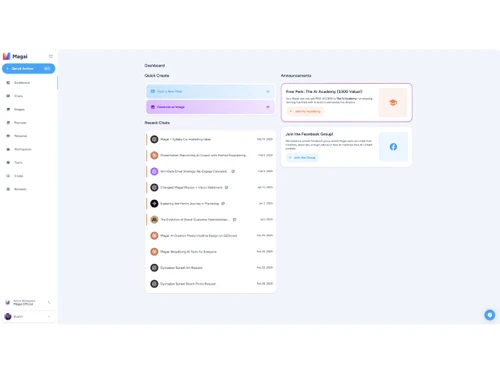 Magai-dashboard