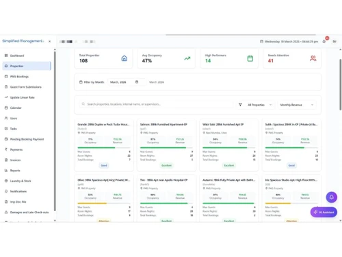 Simplified Management booking